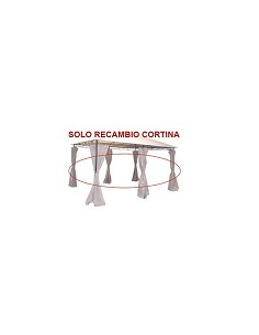 Compra Cortina recambio (jgo 6u) p/pergola metal 2,95x3,9 crudo para pergola 9671400 QFPLUS TGGSTL0046 SIDE WALL al mejor precio