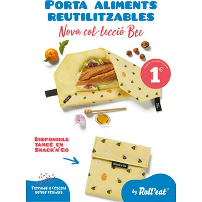 Compra ENVOLTORIO REUTILIZABLE BOC'N'ROLL ABEJAS ROLL'EAT BRABELLES12 al mejor precio