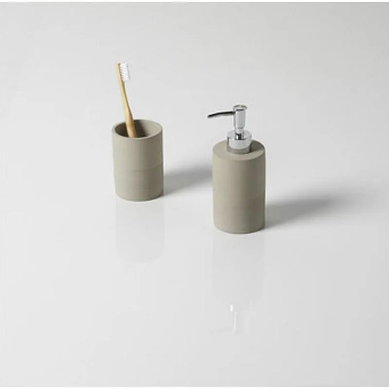 Compra DOSIFICADOR + PORTACEPILLO GAIA TAUPE NON 7113 al mejor precio