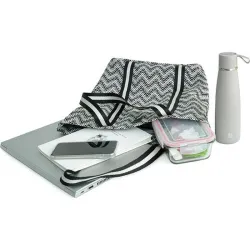 Compra BOLSA MULTIUSOS TOTE DAILY GRIS JASPEADO IRIS 9071-TN al mejor precio