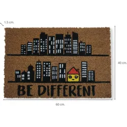 Compra FELPUDO COCO BE DIFFERENT 40 X 60 CM KOOK TIME F054174 al mejor precio
