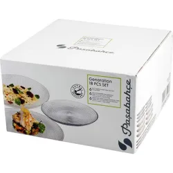 Compra VAJILLA 18 PZAS VIDRIO GRABADO GENERATION NON 5848700 al mejor precio