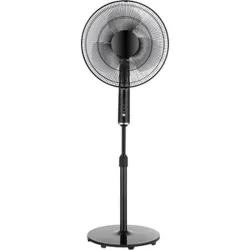 VENTILADOR DE PIE NEGRO CON...