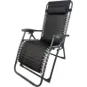 Compra TUMBONA PLEGABLE RELAX CON COJIN ZERO GRAVITY NEGRO IMPORT TGCSTL0423-BLACK al mejor precio