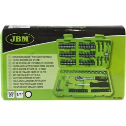 Compra MALETIN DE VASOS Y PUNTAS 1/4" 130 PZS NIVEL NV9712258 al mejor precio