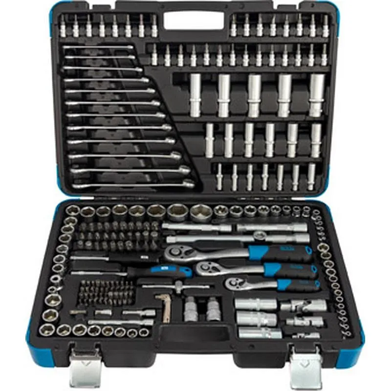 Compra MALETIN DE HERRAMIENTAS 216 PZS CON VASOS DE ½" ⅜" ¼" NIVEL NV9712259 al mejor precio