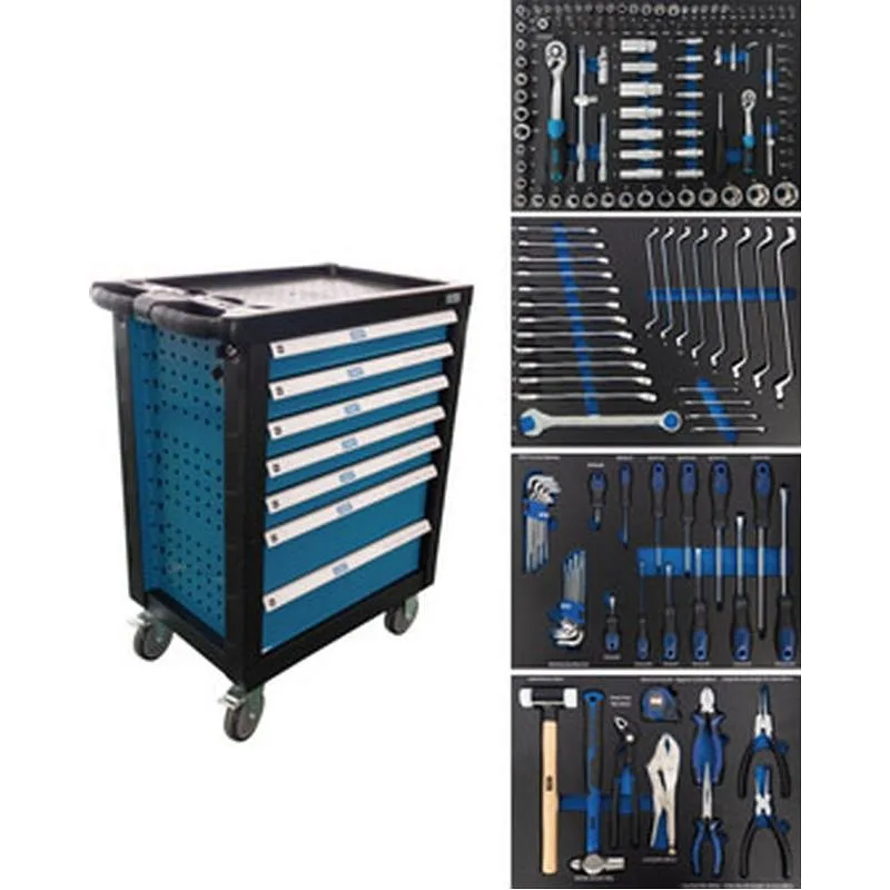 Compra CARRO HERRAMIENTAS 7 CAJONES 172 PIEZAS VASOS, PUNTAS Y HERRAMIENTAS NIVEL NV9712261 al mejor precio