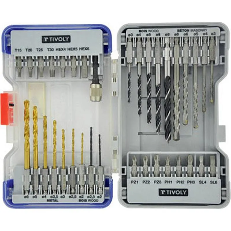 Compra BROCAS Y PUNTAS JUEGO 35 PZS EN ESTUCHE RANGER + PORTA PUNTAS QUICK CHANGE TIVOLY 11901170049 al mejor precio