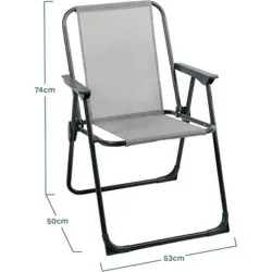 Compra SILLON PLAYA PLEGABLE BIKA TEXALINE GRIS IMPORT FAUTPL046 al mejor precio