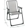 Compra SILLON PLAYA PLEGABLE BIKA TEXALINE GRIS IMPORT FAUTPL046 al mejor precio