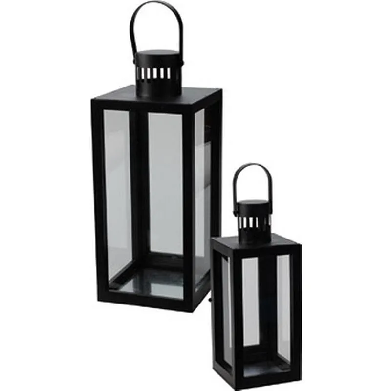 Compra LAMPARA JARDIN NEGRA 2 UDS IMPORT HZ1953220 al mejor precio