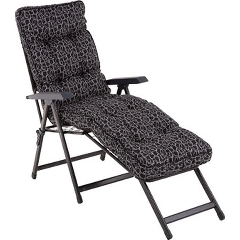 Compra TUMBONA PLEGABLE ALBA CON REPOSAPIES 7 POSICIONES ANTRACITA IMPORT NT128709 al mejor precio