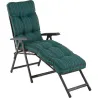 Compra TUMBONA PLEGABLE ALBA CON REPOSAPIES 7 POSICIONES GRIS/VERDE IMPORT NT128710 al mejor precio