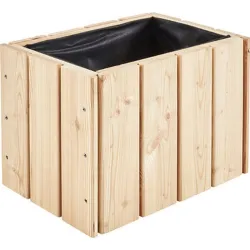 Compra JARDINERA DE MADERA RECTANGULAR BALCON 41 X 28 X 28 CM 5518 al mejor precio