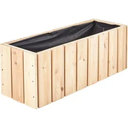 Compra JARDINERA DE MADERA RECTANGULAR BALCON 71 X 28 X 28 CM 5519 al mejor precio
