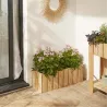 Compra JARDINERA DE MADERA RECTANGULAR BALCON 71 X 28 X 28 CM 5519 al mejor precio