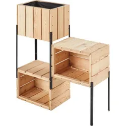 Compra JARDINERA DE MADERA COMPOSICION BALCON 86 X 86 X 28 CM 5517 al mejor precio