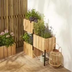 Compra JARDINERA DE MADERA COMPOSICION BALCON 86 X 86 X 28 CM 5517 al mejor precio