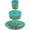 Compra VAJILLA INFANTIL ORGANICA SET 3 PZAS JUNGLA AZUL 1429682 al mejor precio