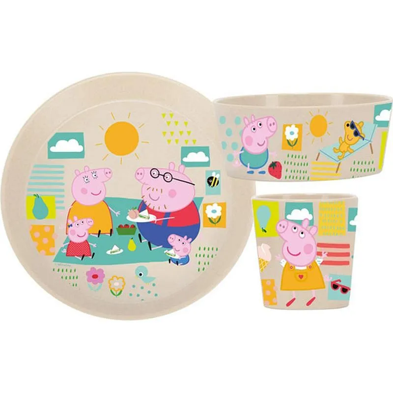 Compra VAJILLA INFANTIL SET 3 PZAS PEPA PIG 8049713 al mejor precio