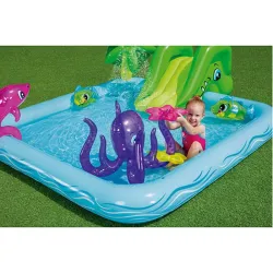 Compra PISCINA ACUARIO CENTRO JUEGOS CON TOBOGAN 239X206X86CM BESTWAY 53052 al mejor precio