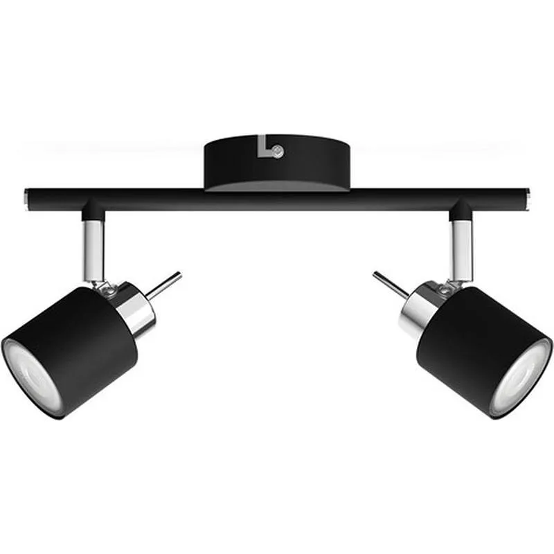 Compra FOCO MERANTI GU10 2 X 35W 2 FOCOS METAL NEGRO PHILIPS ILUMINACION 871951446539800 al mejor precio