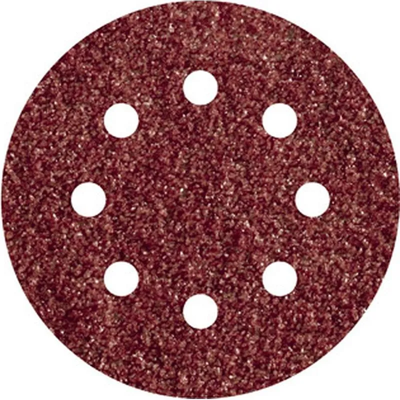 Compra LIJA DISCO ADHERENTE MADERA METAL GR 80 5 UDS diametro 115 8 AGUJEROS WOLFCRAFT 2271000 al mejor precio