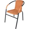 Compra SILLA ACERO RATAN SINTETICO NATURAL IMPORT 801234-ART-004/68127 al mejor precio