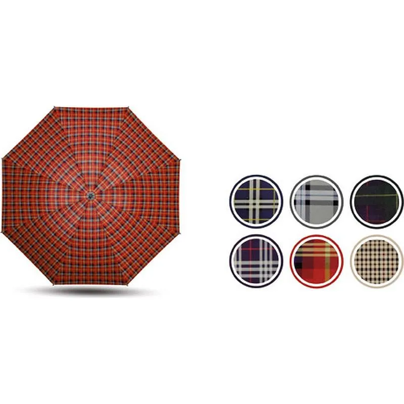 Compra PARAGUAS MUJER PLEGABLE MANUAL SURTIDO CUADROS NON 411S al mejor precio