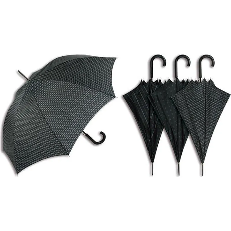 Compra PARAGUAS HOMBRE LARGO AUTOMATICO CUADROS NEGRO NON 41068 al mejor precio