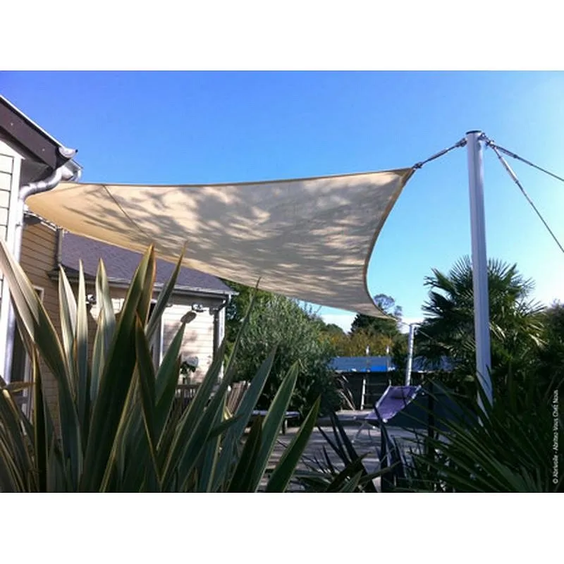 Compra TOLDO VELA SOMBREO TRIANGULAR IMPERMEABLE POLIESTER 5 X 5 X 5 M CREMA NATUUR NT138027 al mejor precio