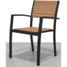 Compra SILLON ALUMINIO MADERA 57X55X84 CM IMPORT 2641400030/134559 al mejor precio