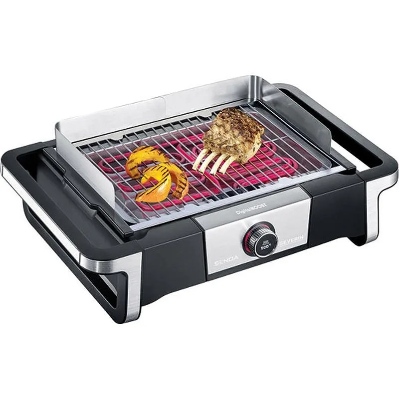 Compra BARBACOA ELECTRICA SENOA DIGITAL BOOST 3000 W 41,5 X 24 CM SEVERIN 8114 al mejor precio