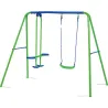 Compra COLUMPIO INFANTIL METAL 1 ASIENTO + 1 BALANCIN 220 X 140 X182 CM OUTDOOR TOYS KM10011 al mejor precio