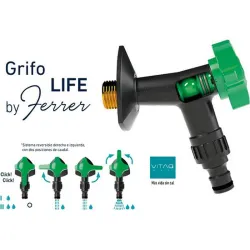 Compra GRIFO LIFE 1/2 M X C/RAPIDA M/MULTIPOSICIÓN VERDE ARCO 105510 al mejor precio