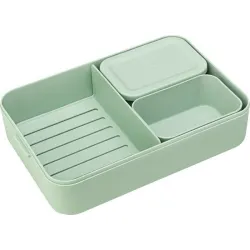 Compra CONTENEDOR DE ALIMENTOS GRANDE CON DIVISIONES VERDE JADE BRABANTIA 203527 al mejor precio