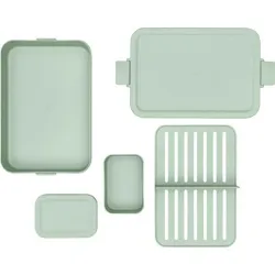 Compra CONTENEDOR DE ALIMENTOS GRANDE CON DIVISIONES VERDE JADE BRABANTIA 203527 al mejor precio