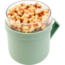 Compra TAZA CON TAPA HERMETICA 0,6 L VERDE JADE BRABANTIA 203862 al mejor precio