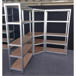 Compra ESTANTERIA METAL GALVANIZADO RINCON 5 ESTANTES MADERA SIN TORNILLOS 196 X 75 X 40 X 50 CM IRONSIDE 103097 al mejor precio
