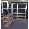Compra ESTANTERIA METAL GALVANIZADO RINCON 5 ESTANTES MADERA SIN TORNILLOS 196 X 75 X 40 X 50 CM IRONSIDE 103097 al mejor precio