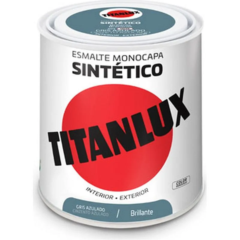 Compra ESMALTE SINTETICO BRILLO 0510 250 ML GRIS AZULADO TITANLUX F01051014/5808932 al mejor precio
