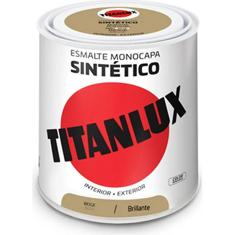 Compra ESMALTE SINTETICO BRILLO 0585 250 ML BEIGE TITANLUX F01058514/5809010 al mejor precio