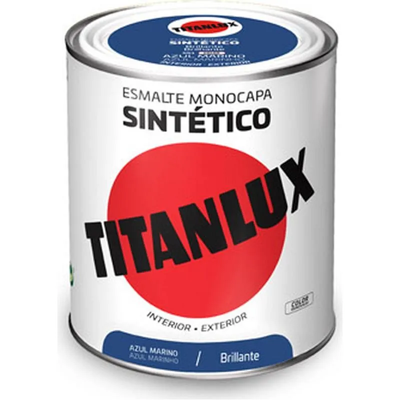 Compra ESMALTE SINTETICO BRILLO 0551 750 ML AZUL MARINO TITANLUX F01055134/5808974 al mejor precio