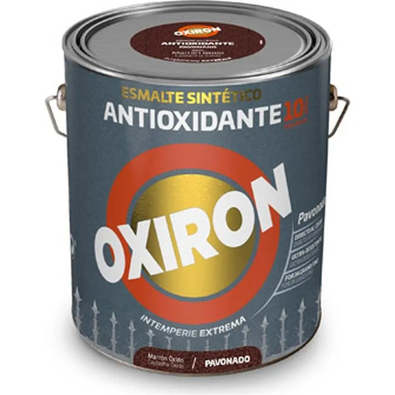 Compra ESMALTE ANTIOXIDANTE OXIRON PAVONADO 4 L MARRON OXIDO TITAN F2B021404/5809048 al mejor precio