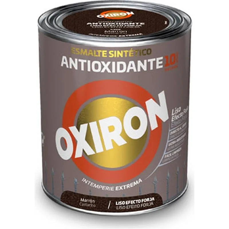 Compra ESMALTE ANTIOXIDANTE OXIRON LISO EFECTO FORJA 750 ML MARRON TITAN F2M420534/5809099 al mejor precio