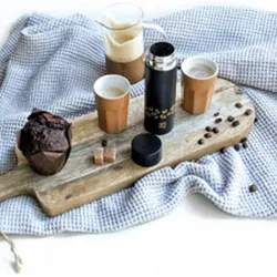 Compra TERMO MINI CAFE 140 ML NEGRO IRIS 8356-IN al mejor precio