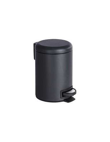 Compra Cubo baño con pedal leman negro 3 l WENKO 22143 al mejor precio