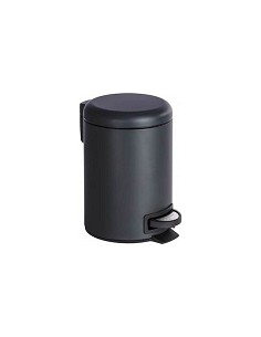 Compra Cubo baño con pedal leman negro 5 l WENKO 24681 al mejor precio