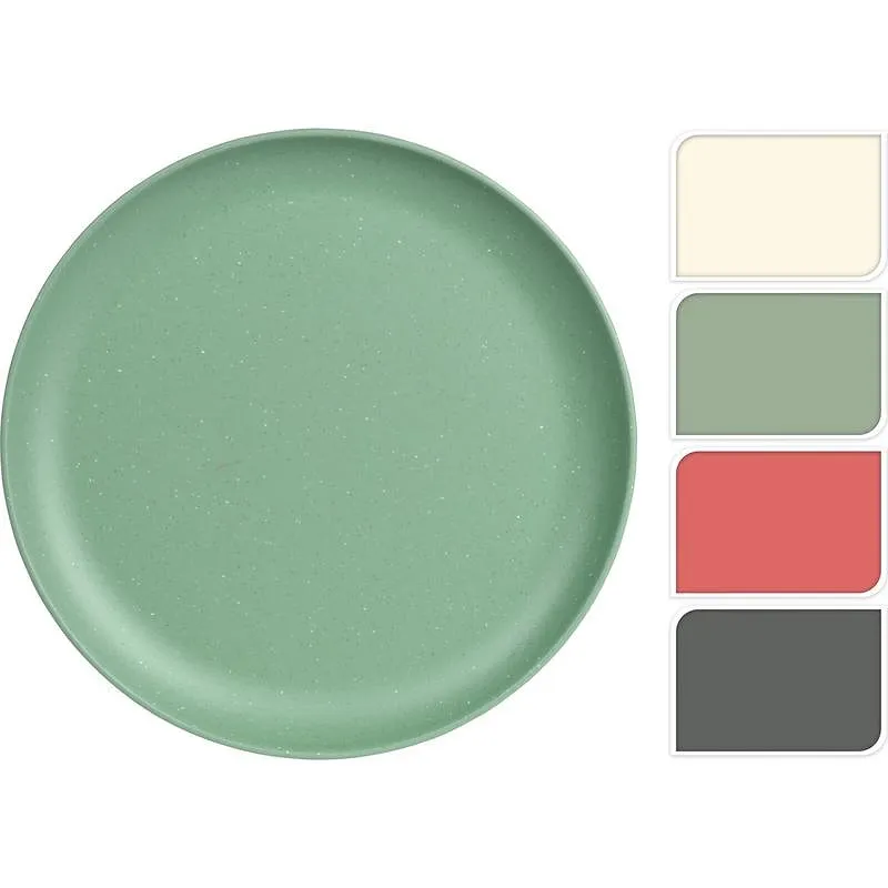PLATO MELAMINA SURTIDO MATE GRIS, VERDE, CORAL Y C POSTRE 21 CM IMPORT 177601380