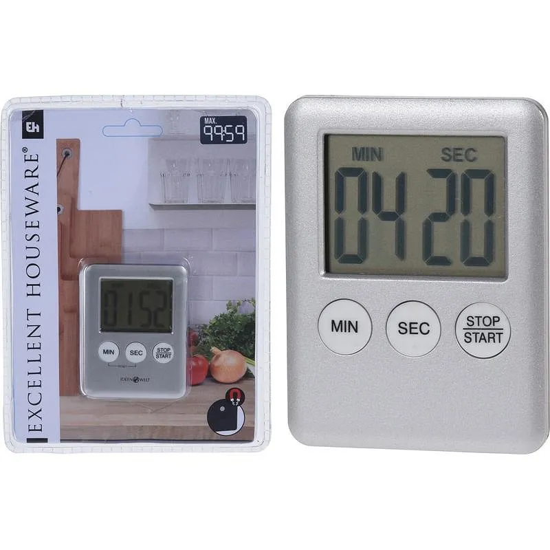 Compra MINUTERO TIMMER DIGITAL CON IMAN PLATA IMPORT 170484950 al mejor precio